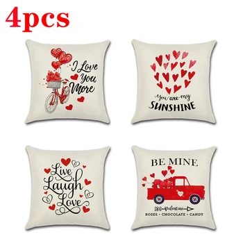 4Pcs Valentine's Day Pillow Cover Red Love Balloon Truck Linen Decor Girlfriend Gifts Birthday Present
4Pcs Valentine's Day Pillow Cover Red Love Balloon Truck Linen Decor Girlfriend Gifts Birthday Present