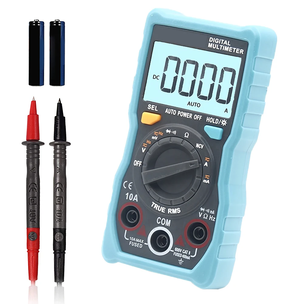 Portable Capacitance Meter TRMS Digital Multimeter NCV Auto Ranging Voltmeter Fast Accurately Measure Voltage Current Resistance
Portable Capacitance Meter TRMS Digital Multimeter NCV Auto Ranging Voltmeter Fast Accurately Measure Voltage Current Resistance