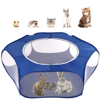 Small Animals Playpen Breathable & Waterproof Small Pet Cage Tent with Zippered Cover Portable Outdoor Yard Fence 
Small Animals Playpen Breathable & Waterproof Small Pet Cage Tent with Zippered Cover Portable Outdoor Yard Fence