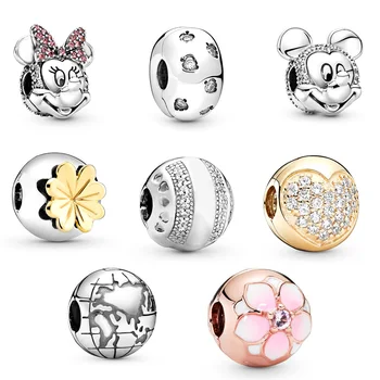Diy Crystal Mouse 925 Sterling Silver Stopper Beads Charms Pink Flower Rose Gold Clip For Women Pandora Charms Original Bracelet
Diy Crystal Mouse 925 Sterling Silver Stopper Beads Charms Pink Flower Rose Gold Clip For Women Pandora Charms Original Bracelet