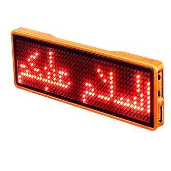 Digital Programmable Event LED Name Tag Scrolling Hotel Party Badge Portable Advertising Mini Business Card Message Sign Display
Digital Programmable Event LED Name Tag Scrolling Hotel Party Badge Portable Advertising Mini Business Card Message Sign Display