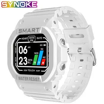 

SYNOKE Men Smart Watches Sport Heart Rate Sleep Monitoring IP68 Waterproof Pedometer Message Reminder Women Smart Watch Relogio