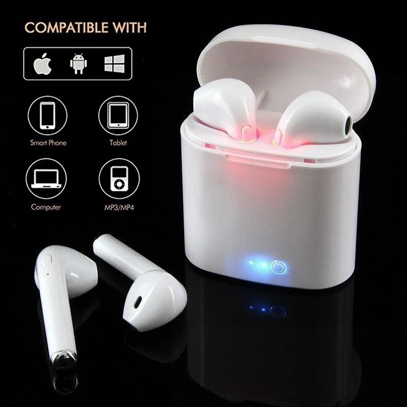 I7S TWS Wireless Bluetooth Earphones In-Ear Music Earbuds Set Stereo Headset with Charging Box for iPhone Samsung Xiaomi
I7S TWS Wireless Bluetooth Earphones In-Ear Music Earbuds Set Stereo Headset with Charging Box for iPhone Samsung Xiaomi