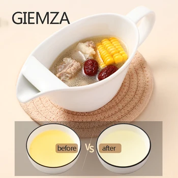 GIEMZA Oil Soup Separation Fat Loss Support for Food Less Oil Is Healthier Remove Oils Women Men Diet Meal Tableware
GIEMZA Oil Soup Separation Fat Loss Support for Food Less Oil Is Healthier Remove Oils Women Men Diet Meal Tableware