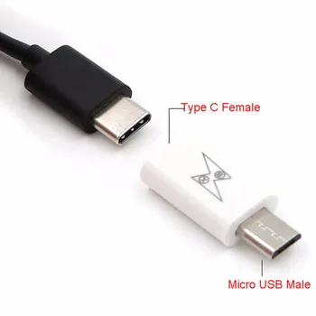 1pc Micro USB Male to USB-C Type C Female Converter Adapter Charging Data Connector
1pc Micro USB Male to USB-C Type C Female Converter Adapter Charging Data Connector