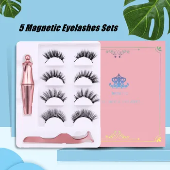 2020 New 5 Magnetic Fake Eyelashes Liquid Eyeliner Tweezer Set Handmade Natural Long Lasting Magnet Eyelash Faux Cils Magnetique
2020 New 5 Magnetic Fake Eyelashes Liquid Eyeliner Tweezer Set Handmade Natural Long Lasting Magnet Eyelash Faux Cils Magnetique
