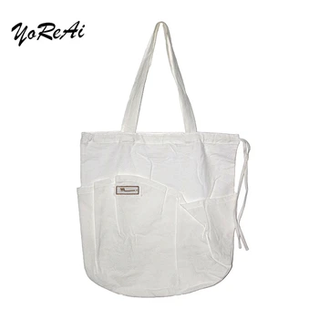 YoReAi Korean Style Personality Drawstring Shoulder Bag Large Capacity Casual Cotton Crossbody Bags
YoReAi Korean Style Personality Drawstring Shoulder Bag Large Capacity Casual Cotton Crossbody Bags