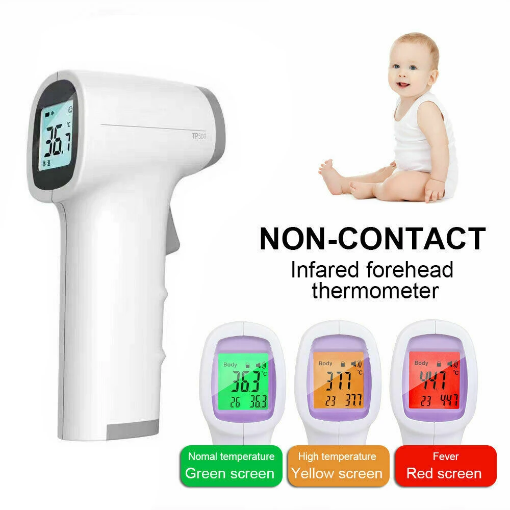 

TP500 Digital Thermometer IR Infrared Non-Contact Forehead Ear Baby Adult Body Termometo Handheld Laser Temperature Meter Gun
