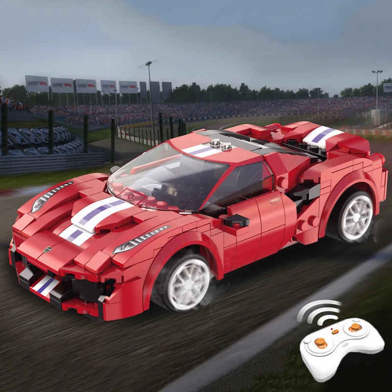 306pcs Creator MOC Blocks Technic RC Racing Car Building Construction Red 488 Sport Remote Control Car Toys for Boys Kids Gifts
306pcs Creator MOC Blocks Technic RC Racing Car Building Construction Red 488 Sport Remote Control Car Toys for Boys Kids Gifts