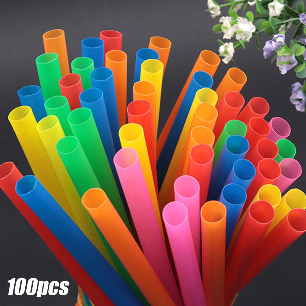 100pcs Big Tube Disposable Juice Straws Colorful Milktea Drinking Straws Party Birthday Supplies Kitchen Black Party Supplies
100pcs Big Tube Disposable Juice Straws Colorful Milktea Drinking Straws Party Birthday Supplies Kitchen Black Party Supplies