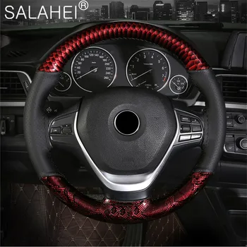 38cm Braid Steering Wheel Car Steering Wheel Cover With Needles and Thread Microfiber leather And Crystal style Steering Cover
38cm Braid Steering Wheel Car Steering Wheel Cover With Needles and Thread Microfiber leather And Crystal style Steering Cover