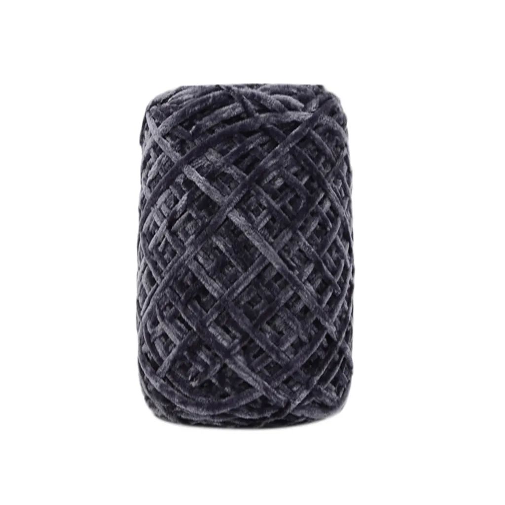

100g Gold Velvet Yarn Roving Scarf Knit Wool Yarn Thickness Warm Hat Household