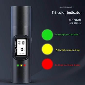 Aluminum Alloy Mini Breathalyzer, Breath A-Alcohol Tester with LCD Display USB Rechargeable Digital ALcohol Detector
Aluminum Alloy Mini Breathalyzer, Breath A-Alcohol Tester with LCD Display USB Rechargeable Digital ALcohol Detector