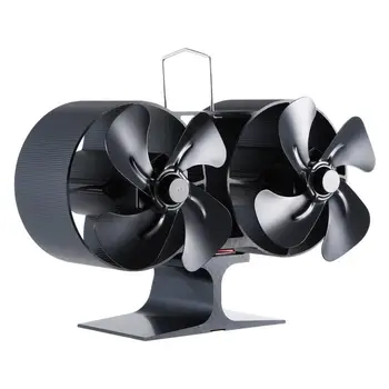 Double-headed 8 Blade Fan Silent for Office Household Traveling Car Powered Stove Heat for Wood/Log Burners
Double-headed 8 Blade Fan Silent for Office Household Traveling Car Powered Stove Heat for Wood/Log Burners