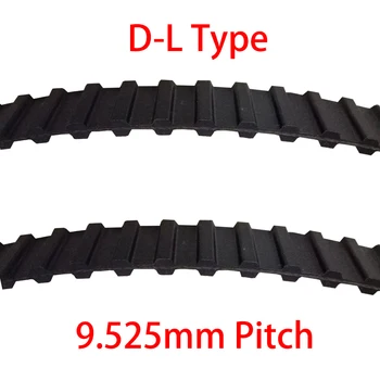 

D-345L D-352L D-355L 184 188 190 T Double Side Tooth 12.7mm 20mm 25mm 38mm Width 9.525mm Pitch Cogged Synchronous Timing Belt