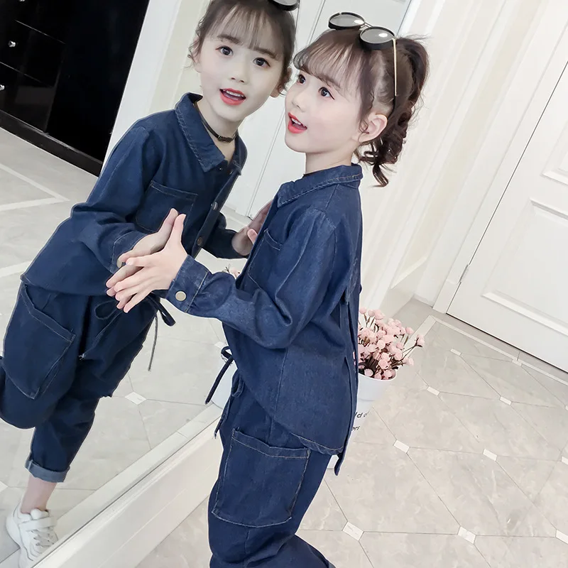 New Style Korean-style GIRL'S Suit Western Style Spring Clothing Children Spring Cowboy Two-Piece Denim Suit Fashion Clothing
New Style Korean-style GIRL'S Suit Western Style Spring Clothing Children Spring Cowboy Two-Piece Denim Suit Fashion Clothing
