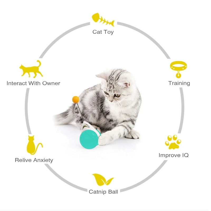 Cats Tumbler Swing Toys Kitten Interactive Balance Car Automatic Exercise Chaser Gifts with Catnip Funny Pet Supplies
Cats Tumbler Swing Toys Kitten Interactive Balance Car Automatic Exercise Chaser Gifts with Catnip Funny Pet Supplies