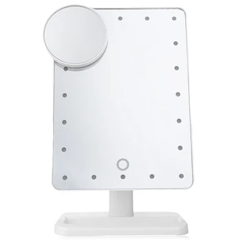 LED Light Makeup Mirror with 10x Magnification Touching Sensor Dimming Portable Mirror SGA998
LED Light Makeup Mirror with 10x Magnification Touching Sensor Dimming Portable Mirror SGA998