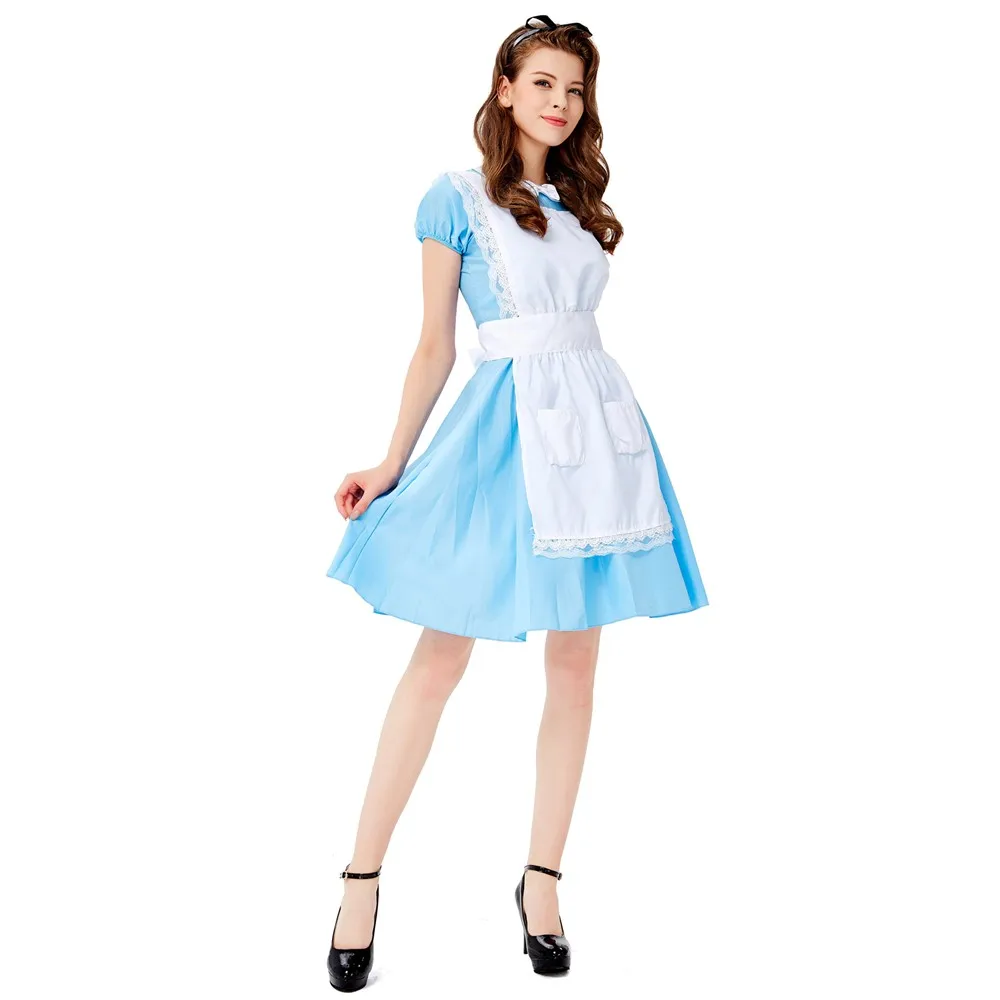 Halloween Blue Party Adult Anime Cosplay Costume Sissy Beer Maid Sweet Lolita Service Dress
Halloween Blue Party Adult Anime Cosplay Costume Sissy Beer Maid Sweet Lolita Service Dress