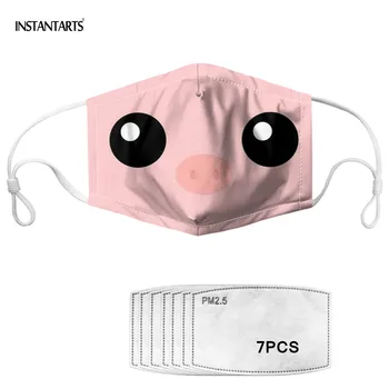 INSTANTARTS Cute Animal Face Design Mouth Mask with 7pcs Filter Paper Replaceable Non-disposable Mouth-muffle Mascaras Anti Dust 
INSTANTARTS Cute Animal Face Design Mouth Mask with 7pcs Filter Paper Replaceable Non-disposable Mouth-muffle Mascaras Anti Dust