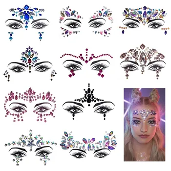 1PC Temporary Tattoo Sticker Face Jewelry Gems Body Art Rhinestone Stickers for Festival Party
1PC Temporary Tattoo Sticker Face Jewelry Gems Body Art Rhinestone Stickers for Festival Party