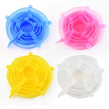 Boinfini 6 Pcs/ Set Universal Food Silicone Cover Reusable Silicone Stretch Lids Caps For Cookware Pot Cover Kitchen Accessories
Boinfini 6 Pcs/ Set Universal Food Silicone Cover Reusable Silicone Stretch Lids Caps For Cookware Pot Cover Kitchen Accessories