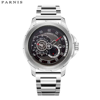 Parnis 44mm Men Watches Luxury Brand Automatic Mechanical Watches Luminous Waterproof Sport Design Wristwatch Mens Leather Strap
Parnis 44mm Men Watches Luxury Brand Automatic Mechanical Watches Luminous Waterproof Sport Design Wristwatch Mens Leather Strap
