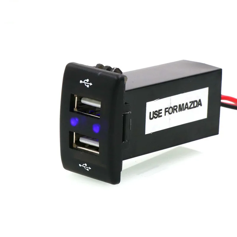 Dual USB Car Charger 5V 2.1A Dual USB Interface Power Socket for Smart phone for ipad for iphone Use for Mazda
Dual USB Car Charger 5V 2.1A Dual USB Interface Power Socket for Smart phone for ipad for iphone Use for Mazda