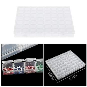 56 Slot Empty Jewelry Organizer Box Nail Art Decoration Rhinestone Gem Earrings Bead Display Jewelry Storager Box 
56 Slot Empty Jewelry Organizer Box Nail Art Decoration Rhinestone Gem Earrings Bead Display Jewelry Storager Box