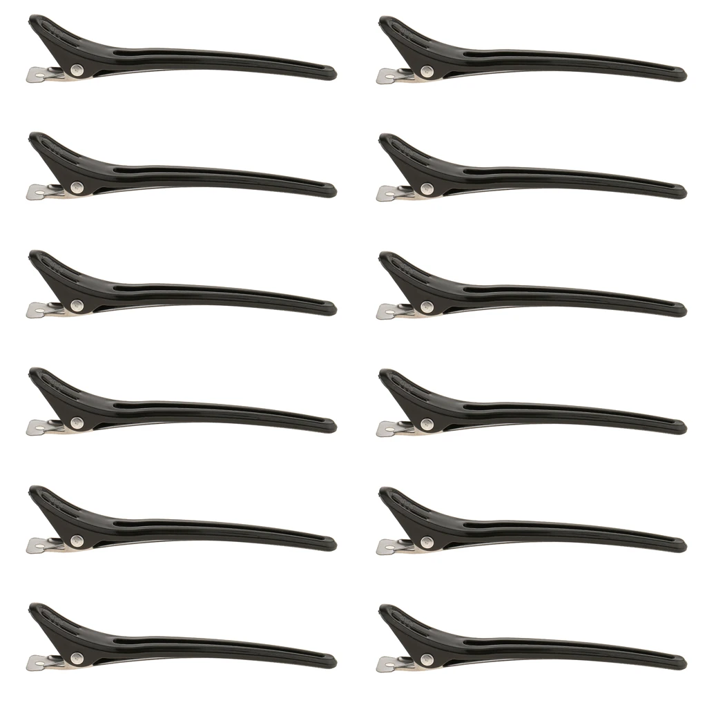 12pcs Hair Alligator Clip Women Stylish Hairdressing Salon Unique Hinged Clip Plastic Claws Barrettes Women Female Head hairpins 12pcs Hair Alligator Clip Women Stylish Hairdressing Salon Unique Hinged Clip Plastic Claws Barrettes Women Female Head hairpins
