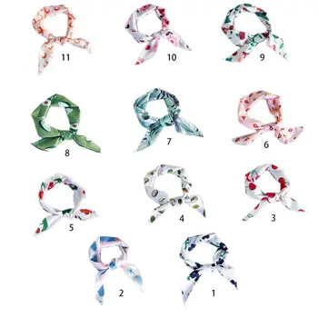 Korean Fresh Style Women Girl Summer Chiffon Neck Scarf Colorful Floral Fruit Print Bandana Kerchief Hair Tie Wristband 
Korean Fresh Style Women Girl Summer Chiffon Neck Scarf Colorful Floral Fruit Print Bandana Kerchief Hair Tie Wristband