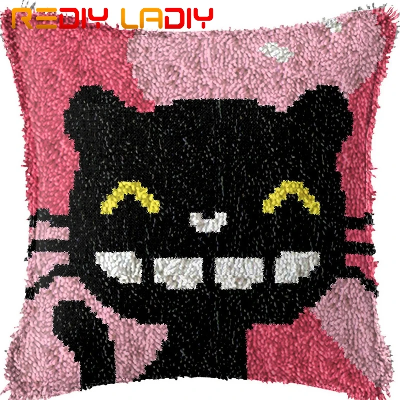 Latch Hook Cushion Laughing Cat Pillow Case Acrylic Yarn Sofa Pillow Printed Color Canvas Crochet Cushion Cover Hobby & Crafts
Latch Hook Cushion Laughing Cat Pillow Case Acrylic Yarn Sofa Pillow Printed Color Canvas Crochet Cushion Cover Hobby & Crafts