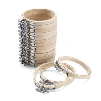 16 Pieces 3 Inch Bamboo Round Embroidery Hoops Cross Stitch Hoop Adjustable Bamboo Circle Cross Stitch Hoop Ring
16 Pieces 3 Inch Bamboo Round Embroidery Hoops Cross Stitch Hoop Adjustable Bamboo Circle Cross Stitch Hoop Ring