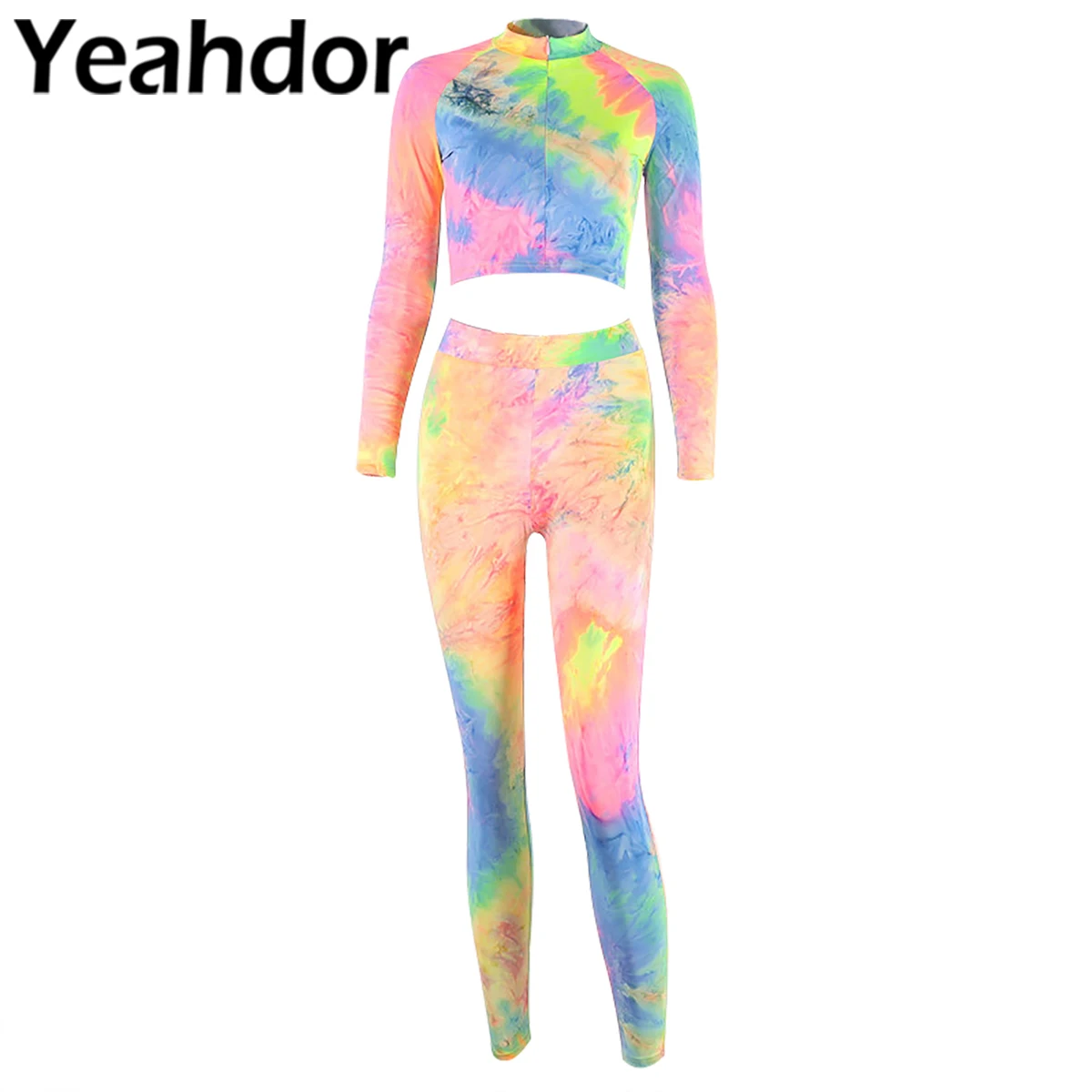 2Pcs Womens Tie Dye Print Fitness Sport Suit Dance Set Seamless Long Sleeve Zipper Crop Top Leggings Outfits Sets Sportwear
2Pcs Womens Tie Dye Print Fitness Sport Suit Dance Set Seamless Long Sleeve Zipper Crop Top Leggings Outfits Sets Sportwear