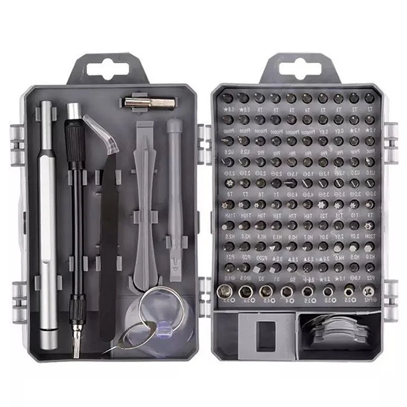112 in 1 Screwdriver Set Screwdriver Bit Set Multi-function Precision Mobile Phone Repair Device Hand Tools Torx Hex
112 in 1 Screwdriver Set Screwdriver Bit Set Multi-function Precision Mobile Phone Repair Device Hand Tools Torx Hex