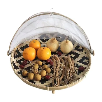 Hand-Woven Tray Fruit Vegetable Bread Storage Basket Food Serving Tent Basket Outdoor Picnic Mesh Net Cover
Hand-Woven Tray Fruit Vegetable Bread Storage Basket Food Serving Tent Basket Outdoor Picnic Mesh Net Cover