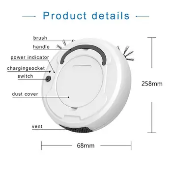 Multifunctional Smart Floor Cleaner 3-In-1 Auto Rechargeable Smart Sweeping Robot Dry Wet Sweeping Vacuum Cleaner
Multifunctional Smart Floor Cleaner 3-In-1 Auto Rechargeable Smart Sweeping Robot Dry Wet Sweeping Vacuum Cleaner