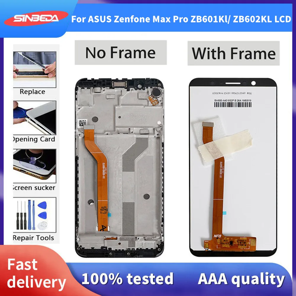 5.99" LCD For ASUS Zenfone Max Pro ZB601Kl (M1) ZB602KL Touch Screen Digitizer Assembly M1 zb602kl | Мобильные телефоны и