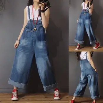 Lady New Distressed Wide Leg Jumpsuit Women Straight Pants Denim Jumpsuit Summer Lady Loose Casual Jumpsuit
Lady New Distressed Wide Leg Jumpsuit Women Straight Pants Denim Jumpsuit Summer Lady Loose Casual Jumpsuit