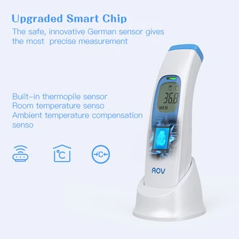 AOV Professional Infrared Thermometer Digital Temporal 1 second Temperature measurement Thermometer with Fever Indicator
AOV Professional Infrared Thermometer Digital Temporal 1 second Temperature measurement Thermometer with Fever Indicator