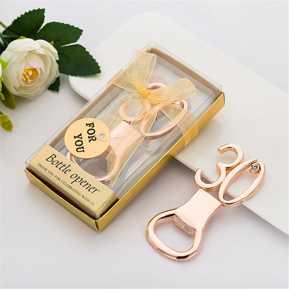 30th Anniversary Souvenirs (20pcs/lot) Gift Box Rose Gold 30 Bottle Opener 30 Thirty Birthday Party Decoration Favors Gifts
30th Anniversary Souvenirs (20pcs/lot) Gift Box Rose Gold 30 Bottle Opener 30 Thirty Birthday Party Decoration Favors Gifts