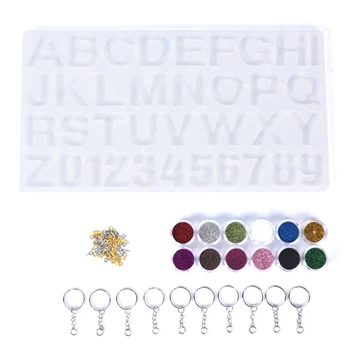 Crystal Epoxy Resin Mold Alphabet Letter Number Pendants Casting Silicone Mould DIY Crafts Keychain Making Tool 
Crystal Epoxy Resin Mold Alphabet Letter Number Pendants Casting Silicone Mould DIY Crafts Keychain Making Tool
