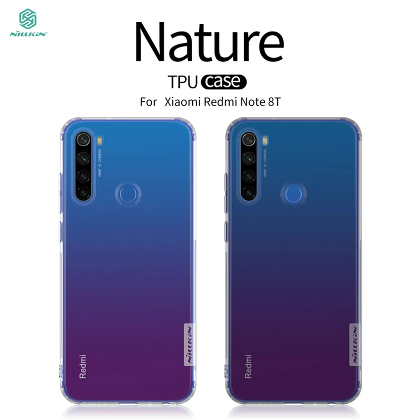 Ультратонкий ТПУ чехол NILLKIN Nature для Xiaomi Redmi Note 8t мягкий чехол|Бамперы| |
