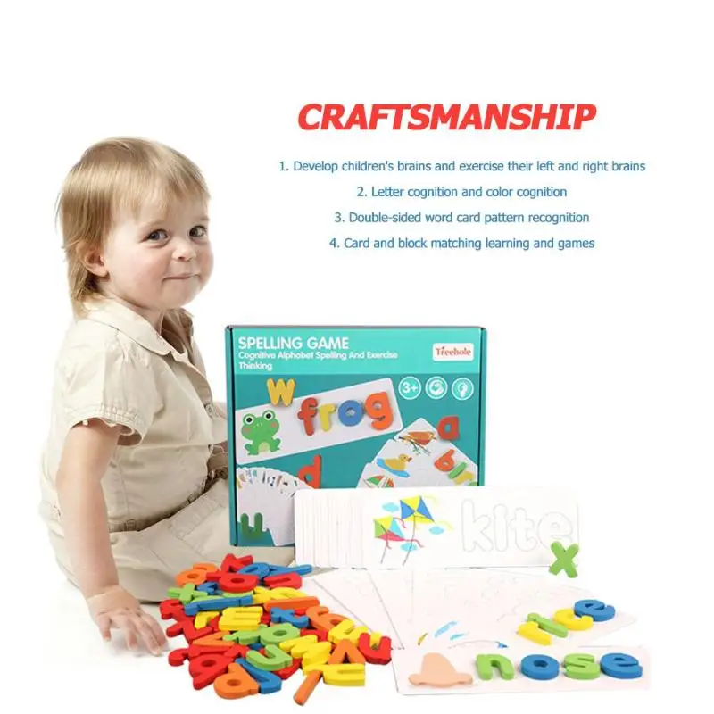Pictures To Spell The Word Learning Baby Toy English Alphabet Card Games For Children English Games Kids Educational Toys
Pictures To Spell The Word Learning Baby Toy English Alphabet Card Games For Children English Games Kids Educational Toys