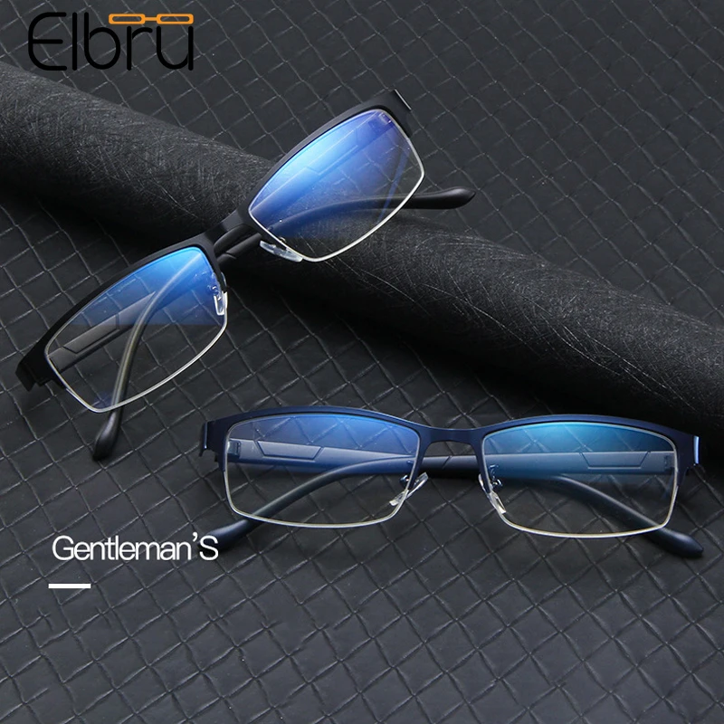 Elbru Fashion Semi-frame Glasses Frame Anti-Blue Light Square Flat Lens Spectacles Classic Business Men Metal Plain Eyeglasses
Elbru Fashion Semi-frame Glasses Frame Anti-Blue Light Square Flat Lens Spectacles Classic Business Men Metal Plain Eyeglasses