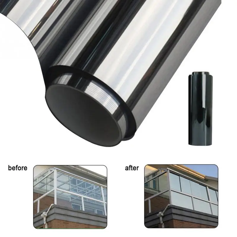 Waterproof Window Film One Way Mirror Silver Insulation Stickers UV Rejection Privacy Windom Tint Films Home Decoration 200*50CM
Waterproof Window Film One Way Mirror Silver Insulation Stickers UV Rejection Privacy Windom Tint Films Home Decoration 200*50CM