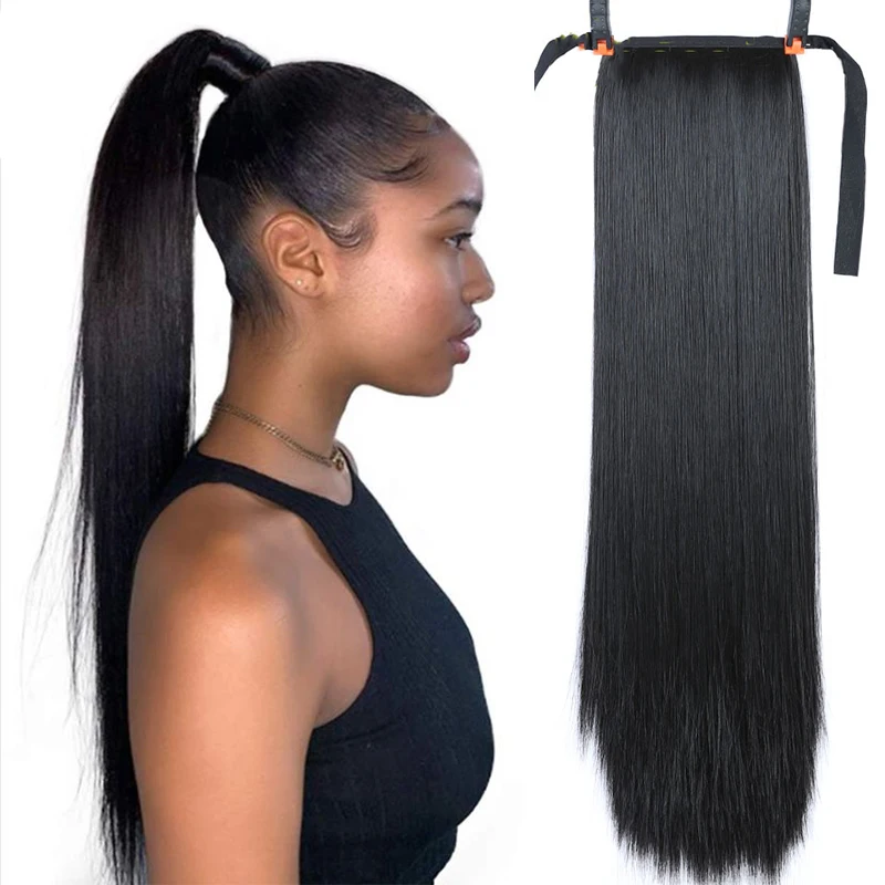 TALANG22'' Synthetic Long Straight Ribbon Drawstring Ponytails Hair Pieces Clip In on Hair Extensions Pony Tail Hair Extensions
TALANG22'' Synthetic Long Straight Ribbon Drawstring Ponytails Hair Pieces Clip In on Hair Extensions Pony Tail Hair Extensions