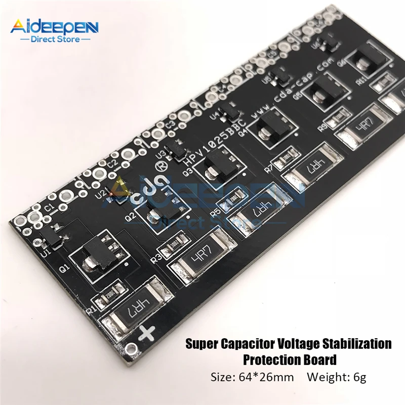 Single Row Super Farad Capacitor Balancing Protection Board 2.5V -2.7V 1F -10F Ultracapacitor Protection Board
Single Row Super Farad Capacitor Balancing Protection Board 2.5V -2.7V 1F -10F Ultracapacitor Protection Board