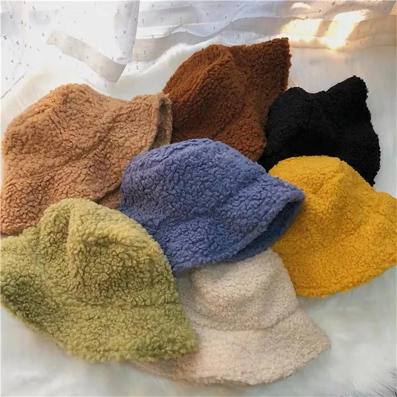 Lambswool Bucket Hat New Arrival Soft Warm Solid Cute Simple Fashion Winter High-quality Outdoor Vacation Free Shipping
Lambswool Bucket Hat New Arrival Soft Warm Solid Cute Simple Fashion Winter High-quality Outdoor Vacation Free Shipping