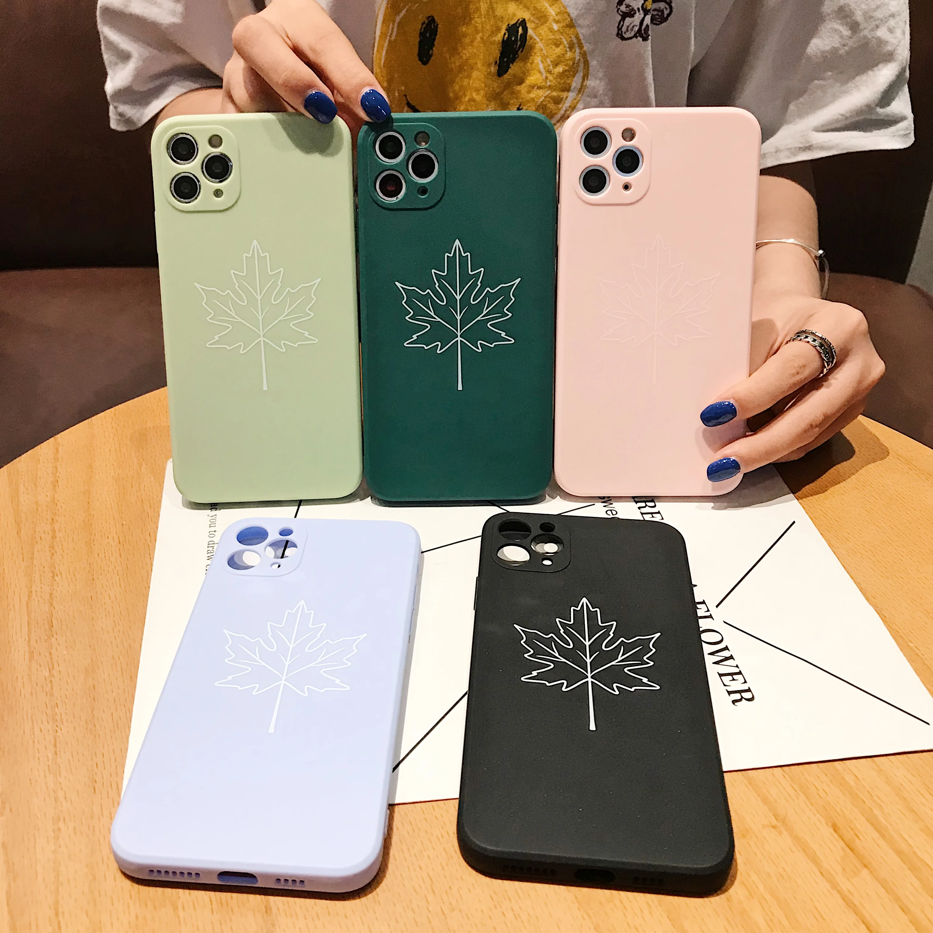 New Square Liquid Silicone Phone Case For iPhone 11 Pro XR X Xs Max Maple leaf Smooth Cover Case For apple 7 8 6 6s Plus SE 2020
New Square Liquid Silicone Phone Case For iPhone 11 Pro XR X Xs Max Maple leaf Smooth Cover Case For apple 7 8 6 6s Plus SE 2020